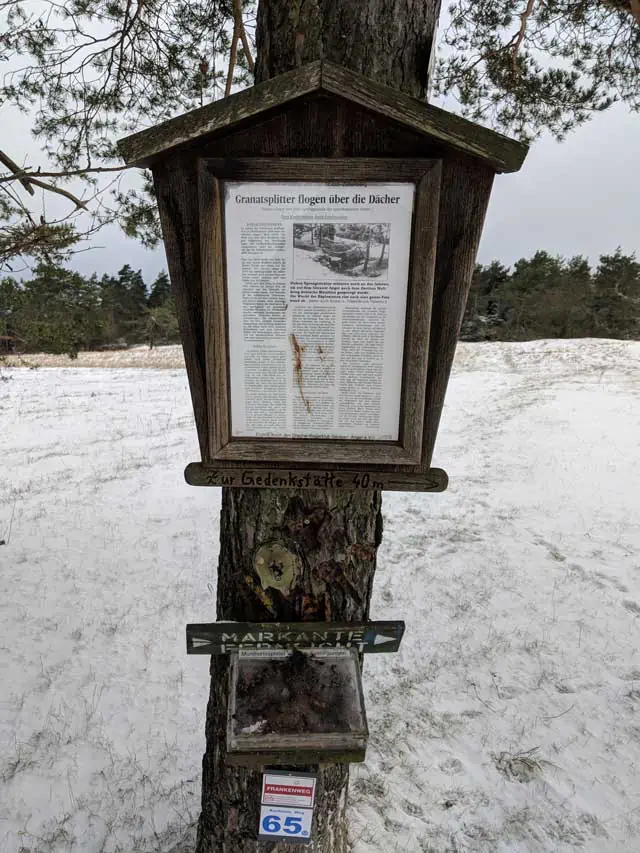 Artikel über den Kriegsmunitions Unfall auf dem Görauer Anger