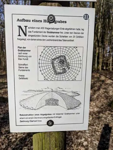 Infotafel im Pfarrwald bei Kasendorf