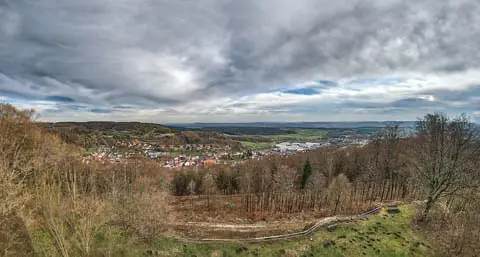 Panorama; Blick vom Magnusturm nach Kasendorf