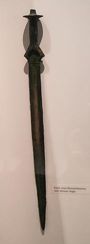Schwert aus der Bronzezeit 1000 v Chr. bei Görau