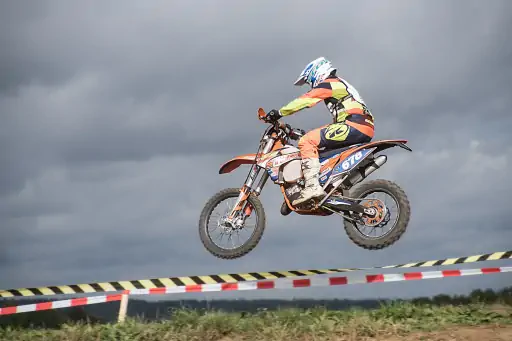 Motocross Im Flug