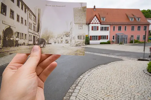 Blick In Die Ortsmitte Kasendorf Foto