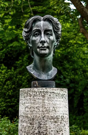 Büste von Cosima Wagner im Festspielpark Bayreuth