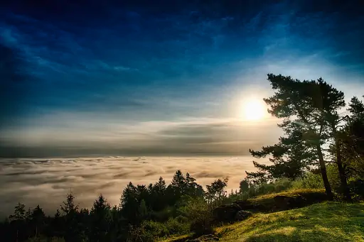 Goerauer Anger Morgens Wolken