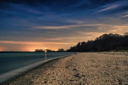 Nachts Strand Buelk Eckernfoerde