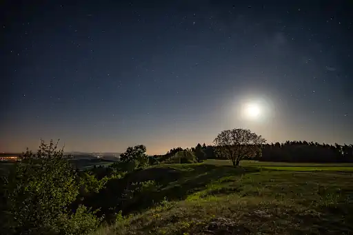 Vollmond Nacht Am Goerauer Anger