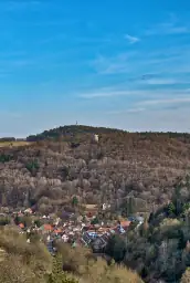 Blick auf Kasendorf mit Magnusturm