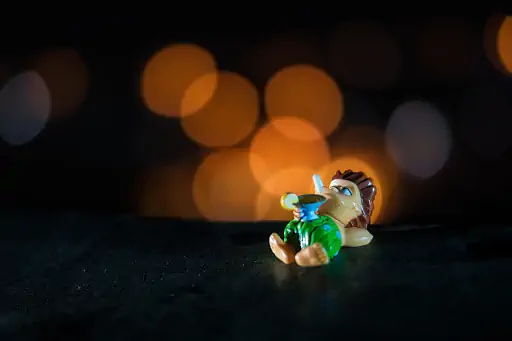 Figur Bei Nacht